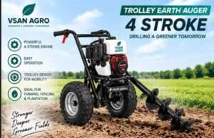 Trolley Earth auger (4 stroke )