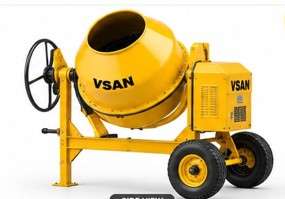 VSAN 200L Heavy-Duty Concrete Mixer Machine